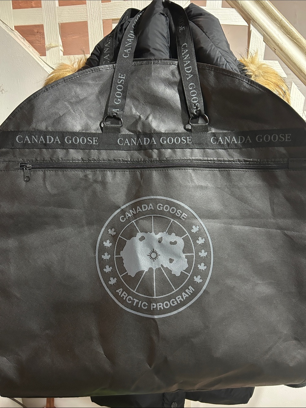 Canada Goose Black Logo Garment Bag